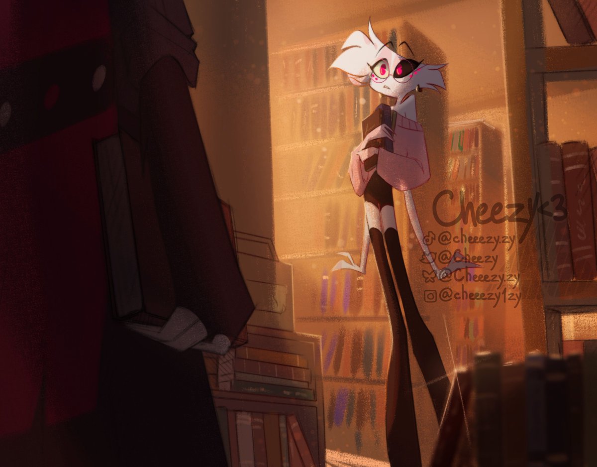 CheeezyZy's tweet photo. Some beautiful art for sweetie @CozyCasBee her hazbin academy au✨ sinful summer event gift
It was really enjoying to draw this🛐
#huskerdust #hazbinhotel https://t.co/v10iT8RVdV