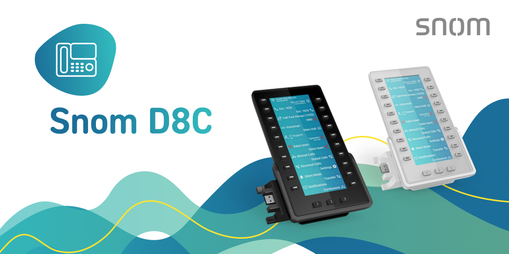 snom's tweet photo. The Snom D8C is a colour expansion module for the entire Snom D8xx series, giving receptionists and busy teams instant visibility over colleague status and calls.
Perfect for reception desks, contact centres or anyone managing dozens of extensions at once.
https://t.co/j4dEhkLcdA https://t.co/r9YHo29aWZ