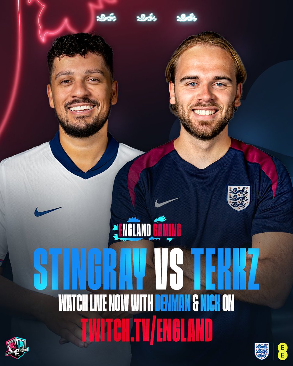 EnglandGaming's tweet photo. The showdown begins now!

@Stingrayjnr vs @Tekkz.
Best of 9.
Live w/ @denmanfut &amp; @nickdenhamer.

▶️ https://t.co/v4vFuoy7ys https://t.co/W3gDe4jSmx