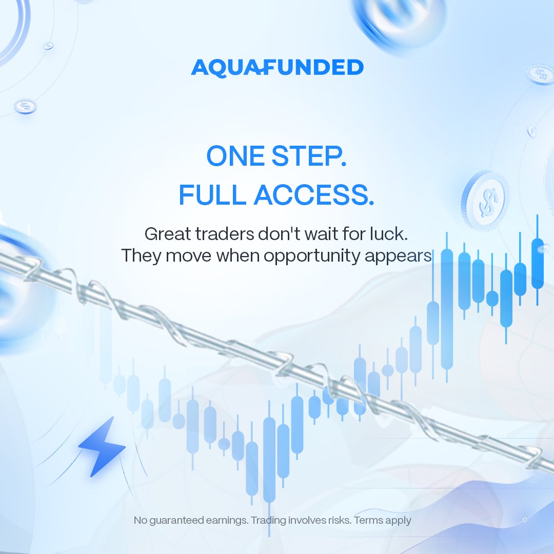 AquaFunded's tweet photo. One Step Flex is officially live!

One shot. One web. One funded account.

✔️ One day pass to Funded
✔️ 10% Static Max Loss
✔️ First Payout in 7 Days
✔️ 100% Profit Split Available
✔️ No Consistency Rules

Get yours now at https://t.co/sQEUT6q3dV https://t.co/cwrZIjut1S
