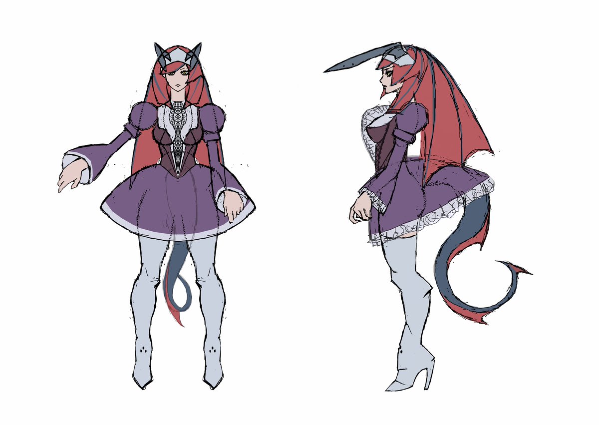 rebe20266's tweet photo. #characterdesign #originalcharacter #gamedev she is without a name. https://t.co/fy8VBaLShY