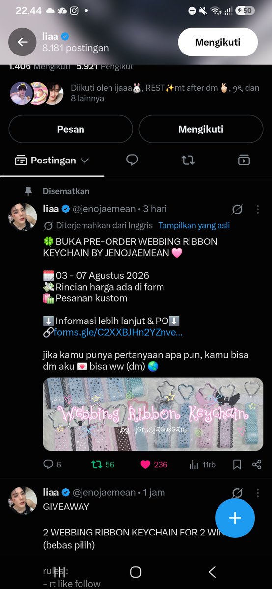 splgkyw_397's tweet photo. @jenojaemean done ya pacarnya jenoo, semoga kamu sehat selalu dan melimpah rezekinya https://t.co/cfvkzRSbo8