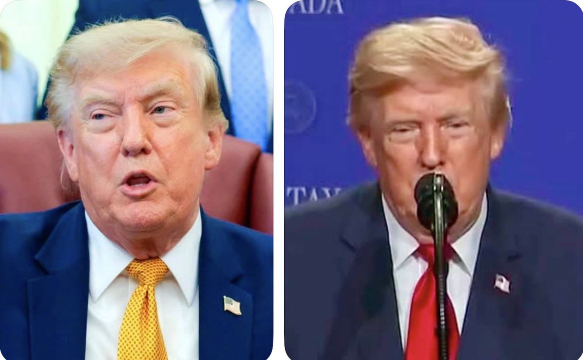 SpencerHakimian's tweet photo. JUST IN: Trump threatens to sue TV networks for filming him wearing a wig yesterday. https://t.co/V3df2AJRNN