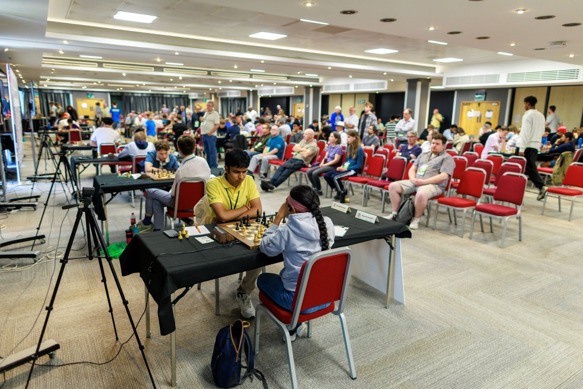 ecfchess's tweet photo. ♟️ We were delighted to welcome WGM  Dr.Jana Bellin to the British Chess Championships in Coventry today. A 9-time British Women's Champion, Woman Grandmaster and England Olympiad stalwart, Jana has made an enormous contribution to British chess over many decades.

#BritishChess https://t.co/sFUQImCBUv