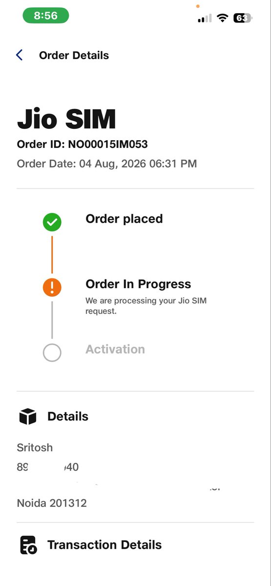 Sritosh26's tweet photo. What kind of service is this, @JioCare? More than 48 hours have passed, and my SIM is still “In Progress.” Your support team keeps repeating “24 more hours” like a broken record without any real update. @reliancejio #reliance #jio #mukeshambani https://t.co/OOfZYCYfXa