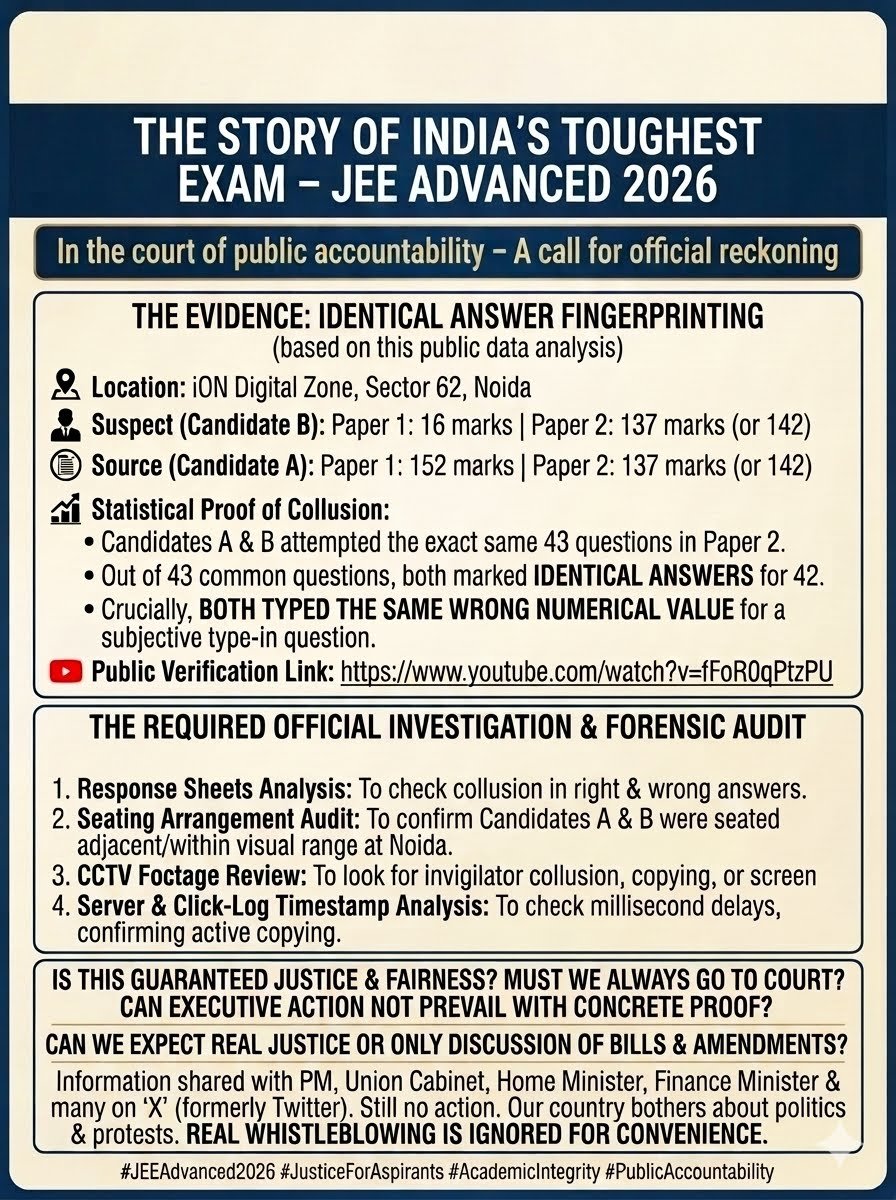D9deependra's tweet photo. @SauravDassss JEE ADV CHEATING CASE https://t.co/jSBBH8nYCK