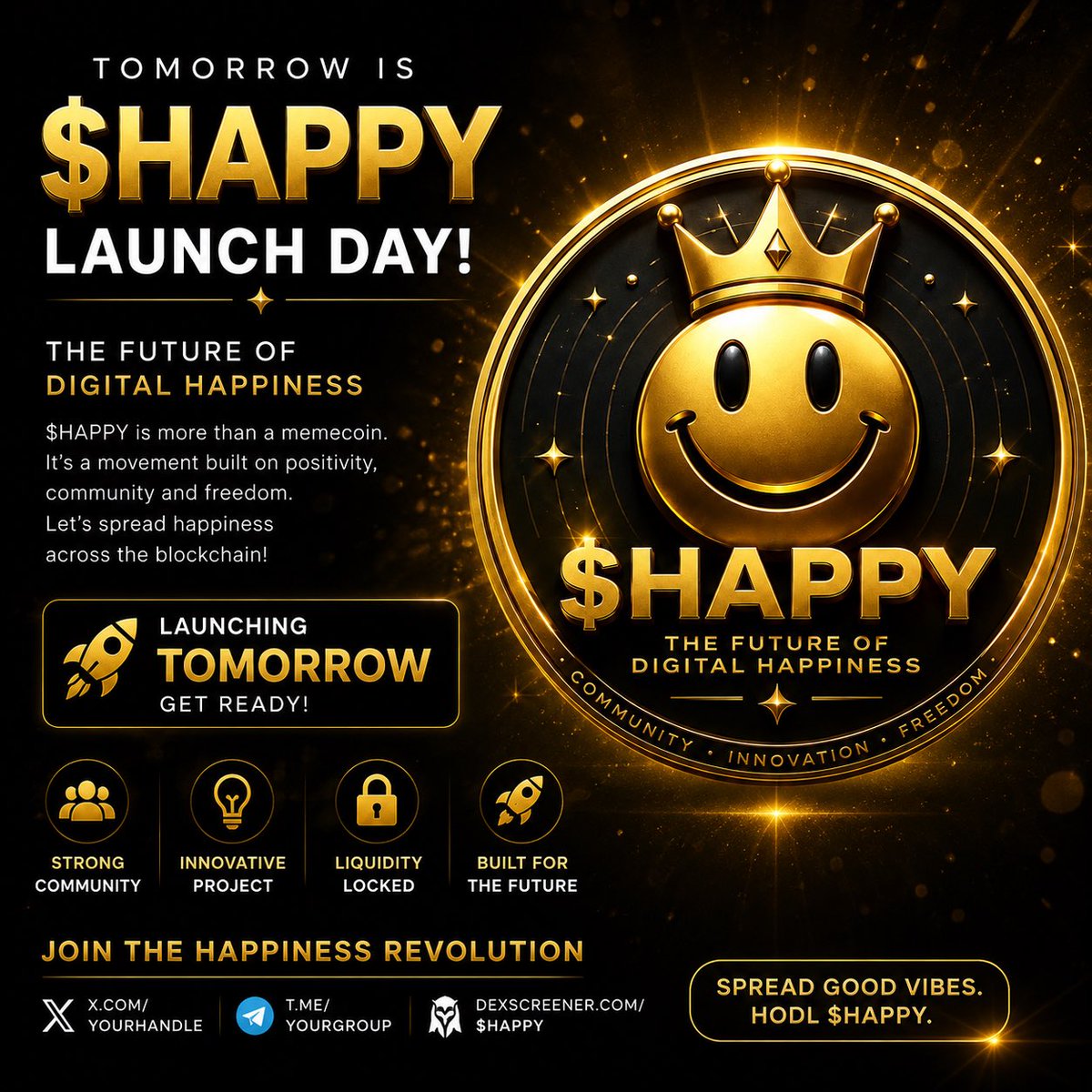 HappyCoinSO's tweet photo. Launching tomorrow🚀❤️ https://t.co/U5dWeuJHsE