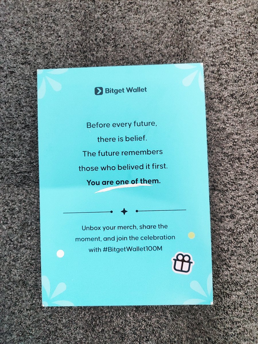 first_time27's tweet photo. 100M Users 🥳 || 8th Anniversary Gift 💙

 A Sincere Thank You To The "Bitget Wallet" Team For This Thoughtful Gesture.Your Support And Recognition "Mean A Lot To Me", And I Truly Appreciate This Amazing Gift. 🥀

Don't Forgot To Congress Me <3! 😝

#BitgetWallet100M https://t.co/2af6ZVGMfl