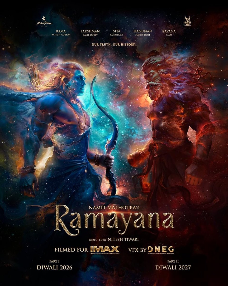 BryanBergX's tweet photo. Exclusive: #Ramayana is getting a release scale bigger than Avatar 🤯 

For comparison:

Avatar: The Way of Water — 52,000 screens worldwide.
#Ramayana — 50,000+ screens internationally + 9k screen in India https://t.co/pn4gVyIm1T
