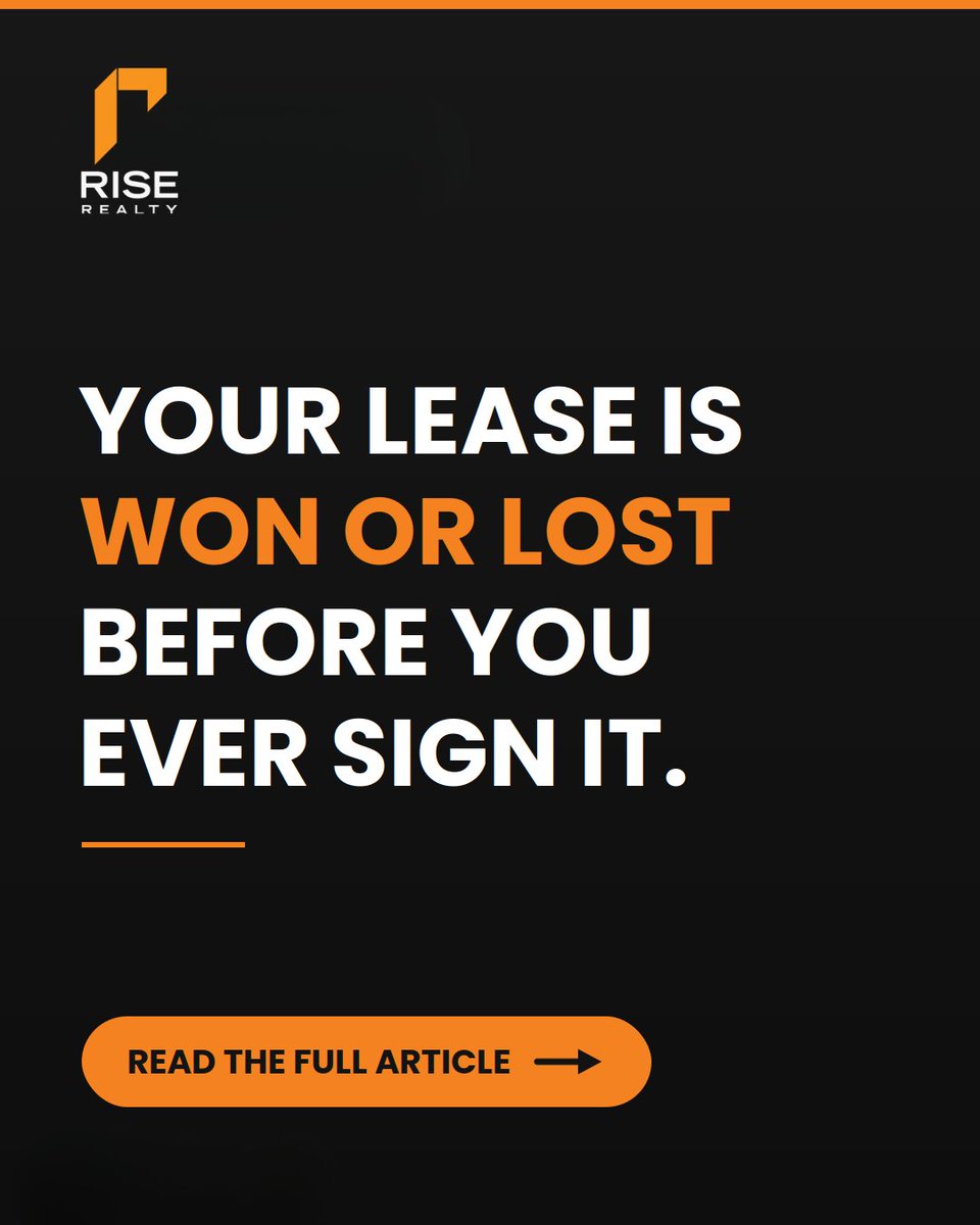 Rise_Realty's tweet photo. Your lease is won or lost before you sign it, in the LOI most tenants skip past.
One line can cost you five figures. ๐
๐ https://t.co/H4ER8iAwzP
#CRE #TenantRep https://t.co/4LhGAnPCf8