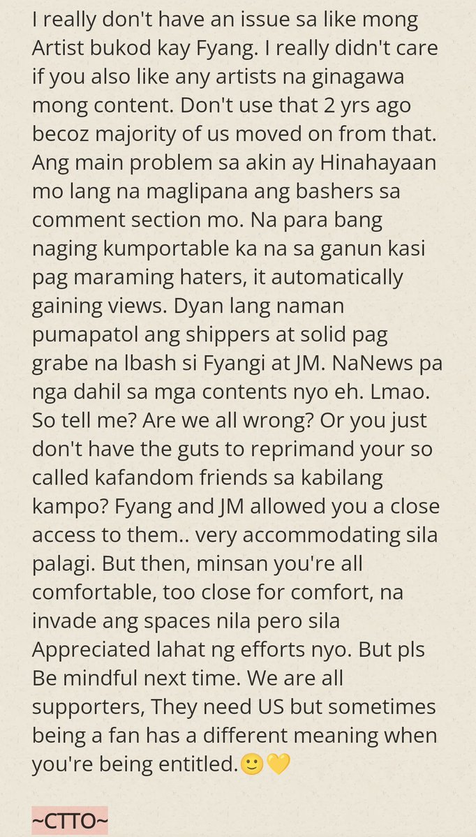 myhome_BTS0613's tweet photo. First and last ko toh na post regarding sa issue at sana di na'to mapag-usapan pa bukas. 💛 https://t.co/kG2AVjULBu