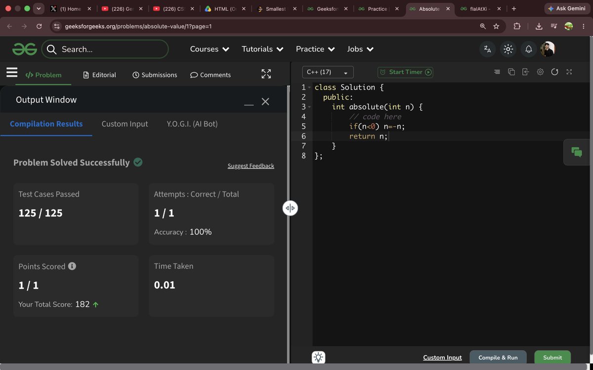 akash31_2004's tweet photo. 🔹DAY - 66 🚀

✅LC- POTD
✅GFG- solve 2 question
✅Web dev- start a new project on gen AI

#CodingJourney #DSA #Programming #PlacementPrep https://t.co/P7Gwly6CoB