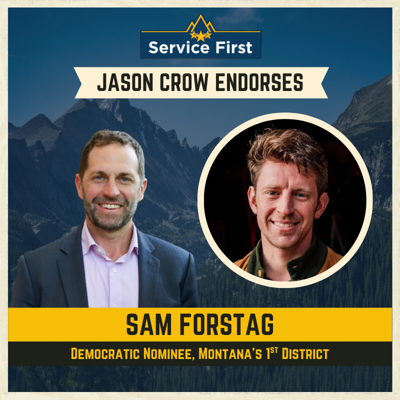 JasonCrowCO's tweet photo. I’m endorsing four more fighters who’ll flip Republican-held seats and take back the House.

@darrenforfl, @ZachDemboKY, @SamForstag, and @johnnygarciatx have spent their entire careers serving their communities.

They’re ready to take on corruption in Washington & fight for working people.