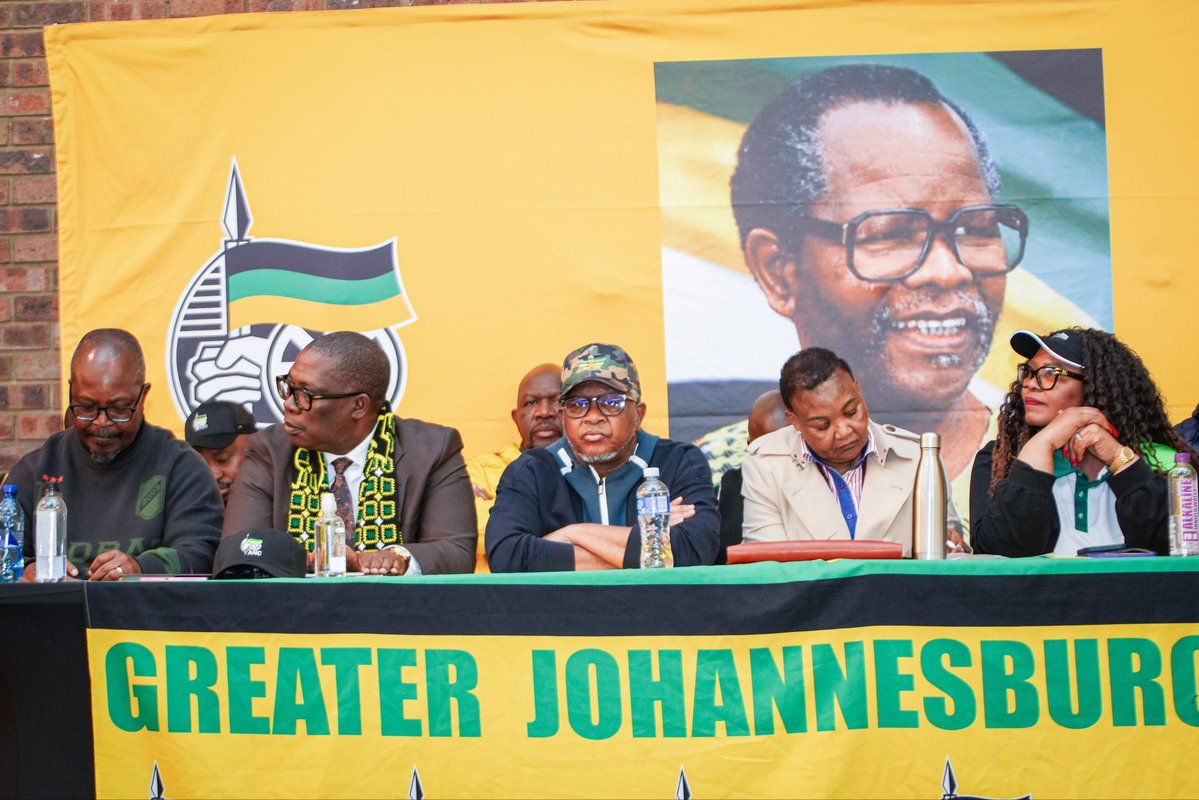 MYANC's tweet photo. [IN PICTURES] Today the Secretary General Fikile Mbalula was at the ANC Soweto Cadres Assembly with the ANC Regional Executive Committee and branches of the Greater Johannesburg Region, Gauteng. The visit was to assess the state of the organisation in the region and readiness for the upcoming Local Government Elections taking place on November the 4th.

#LGE2026
#RegisterToVoteANC