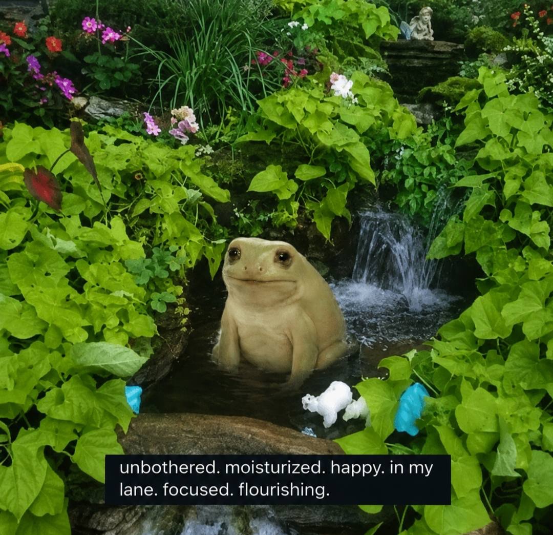 cashfrog_x's tweet photo. Just enjoying the pond.
$CASHFROG https://t.co/b3o6mwbhJW