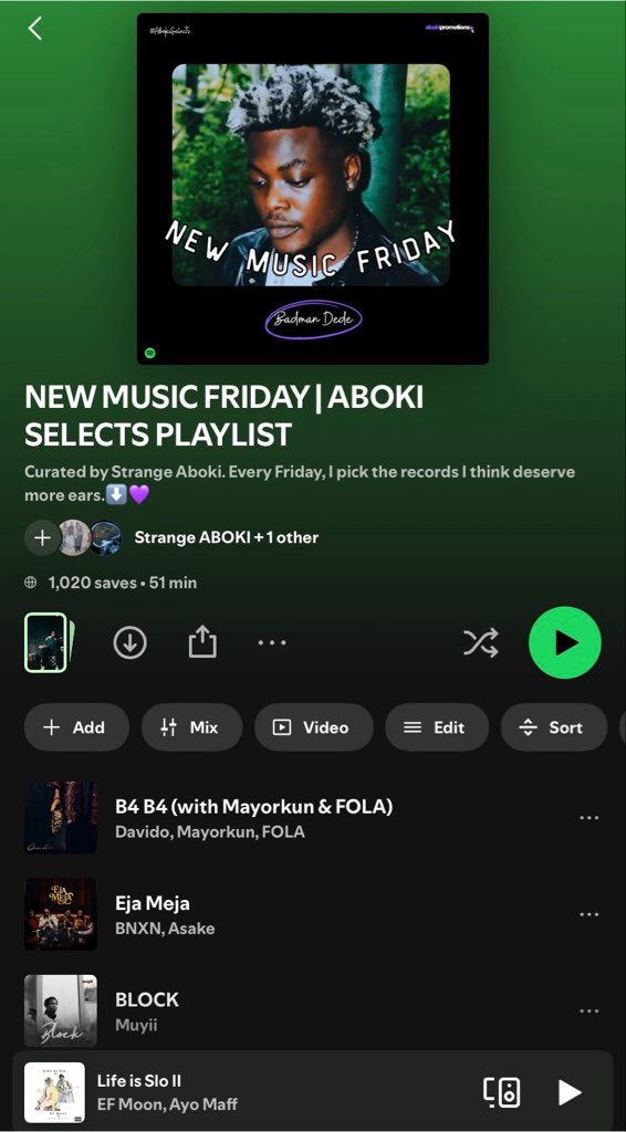 abokipromotions's tweet photo. Got a new release this week or dropping tomorrow? π§
Want a spot on our #AbokiSelects New Music Friday playlist?
Follow the page and send your pitch via email.
No DMs. π© https://t.co/FPCurt92U5