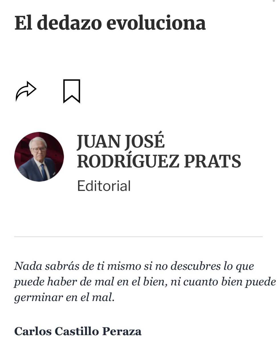 rodriguezprats's tweet photo. #BuenosDías

Hoy en @Excelsior
#pliticadeprincipios

El dedazo evoluciona

Nada sabrás de ti mismo si no descubres lo que puede haber de mal en el bien, ni cuanto bien puede germinar en el mal.  Carlos Castillo Peraza

https://t.co/WN0e95esWJ

#Mexico #Gobierno #Historia #4t https://t.co/WdCTbgJPaF