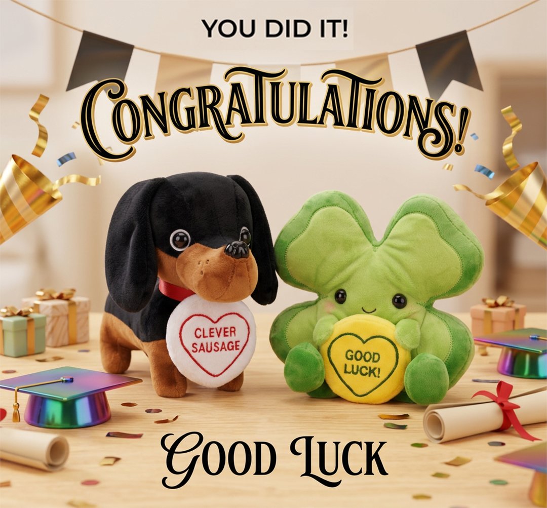 PoshPawsInt's tweet photo. Who do you know that is waiting for their exam results or has received them and would love our "Clever Sausage" and "Good Luck" @SwizzelsMatlow Love Hearts plushies?
You can find them on our Amazon store ➡ https://t.co/6LYoSmTwXB
#examresults #exams #resultsday #gcse #alevel https://t.co/QTBDNTEoo4