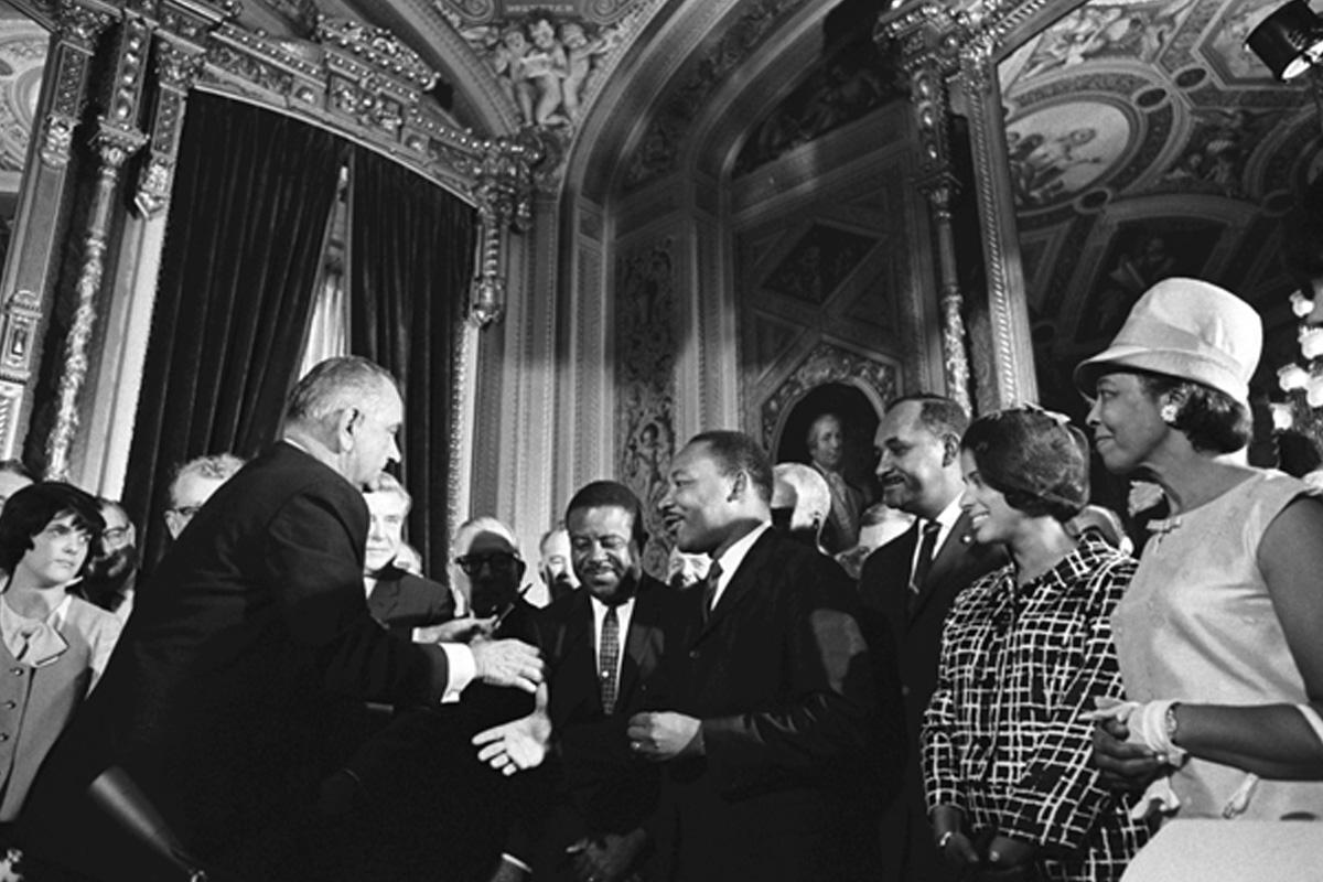 cookcountyclerk's tweet photo. 61 years ago today, President Lyndon B. Johnson signed the Voting Rights Act into law, marking one of the most significant milestones in our nation's democratic history.

As your County Clerk, I remain committed to removing barriers to voting. https://t.co/H9Usu7hjR2