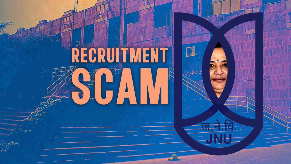 reporters_co's tweet photo. Unearthed: Recruitment Scam in JNU.

We cracked through the opaque recruitment system JNU Vice Chancellor has set up, to reveal how unqualified people are being hired to teach at India’s premier university.

@alokrajput781 reports

(Story in next tweet.)

1/3 https://t.co/0ktjXwWK3E
