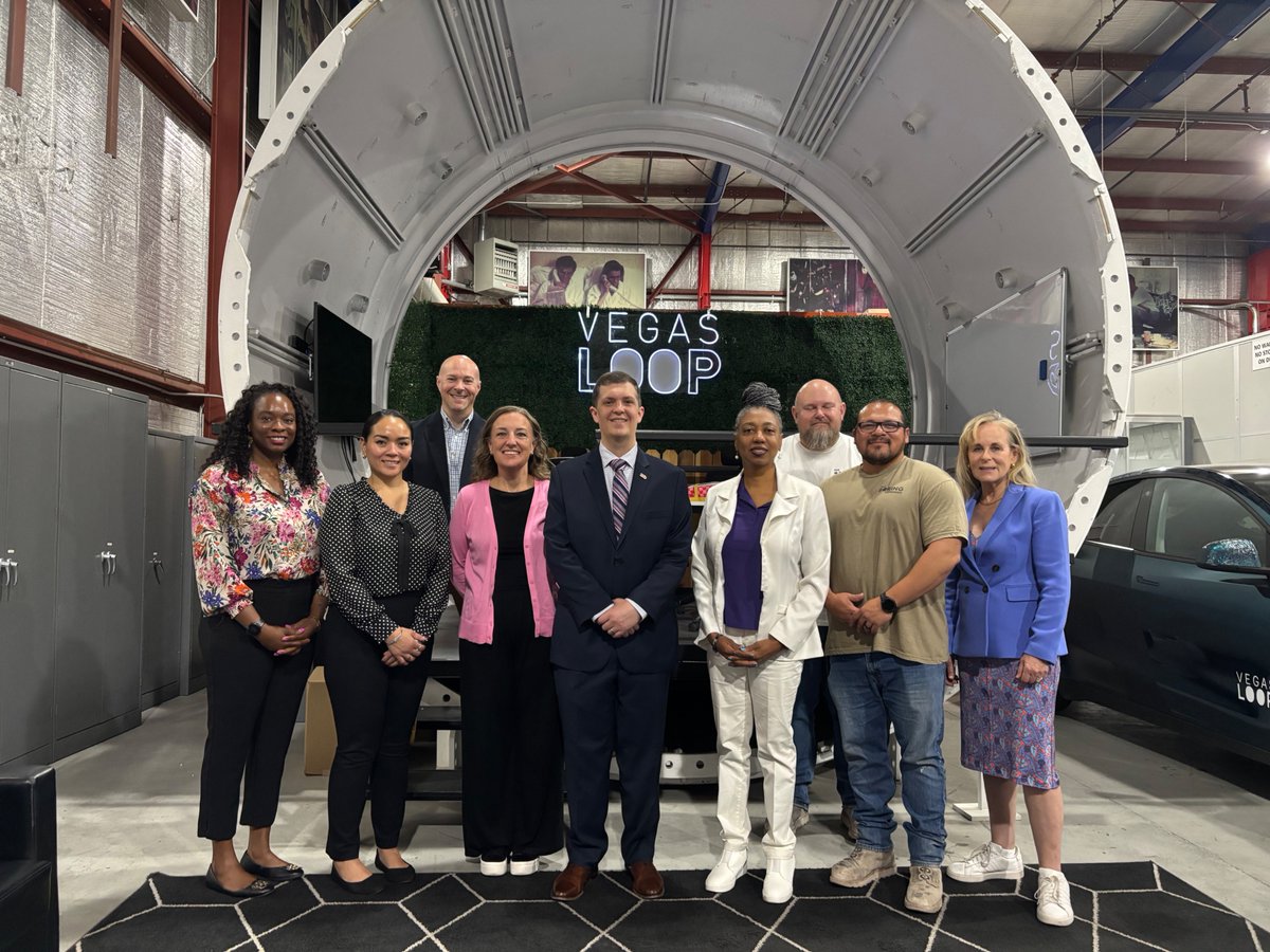CISAgov's tweet photo. Acting Director Nick Andersen and the CISA Region 9 team met with The @boringcompany's Vegas Loop team to advance safety, security &amp; resilience in transportation infrastructure! Together, we’re tackling security risks &amp; building partnerships to protect our communities. https://t.co/AmEU3w6hrO