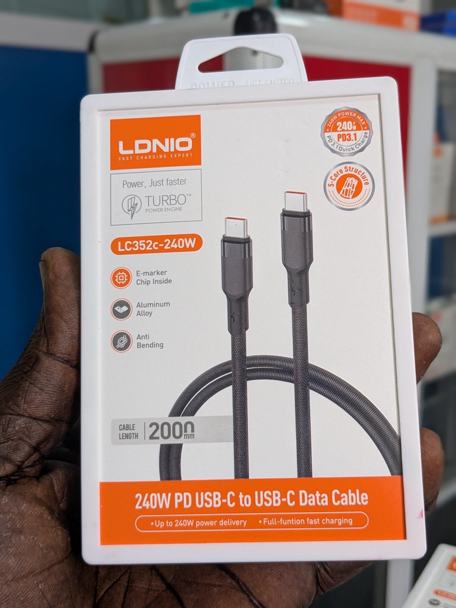 1stPrimetech's tweet photo. LDNIO 240W C to C cable (2 meters) 

GHS 110.00

Call or WhatsApp 0541430755 for enquiries or to place an order. https://t.co/jYg2eFAML8