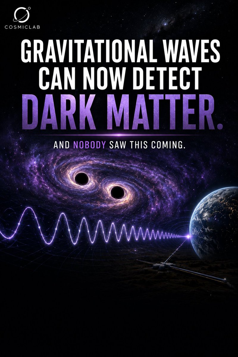 ImDilip_45's tweet photo. Gravitational waves can now detect dark matter. And nobody saw this coming. 

Scientists at the University of Amsterdam have developed a new way to use gravitational waves from black holes to uncover the presence of dark matter and learn more about its behavior. https://t.co/BwTz5Ie2cv