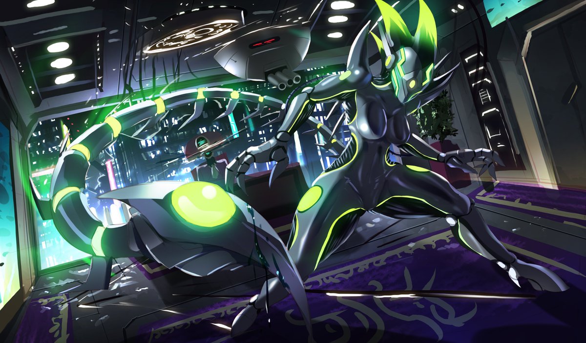 Ichimoral's tweet photo. New robot art commission! part 2! @/Rainbowmortem wanted me to draw this cool contract assassin girl! x3 green version resembling @/Luminoxicity colours! x3
#artistontwittter #furry #furryartist #furryart #commissionsopen #artcommissions #robotoc https://t.co/jL6pQxgjBc