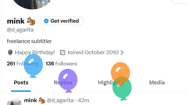 d_agarita's tweet photo. Ehhh??? Ternyata kalau di web keluar balonnya??? Happy birthday to meee 😆😆😆 https://t.co/y8E0djrOX9