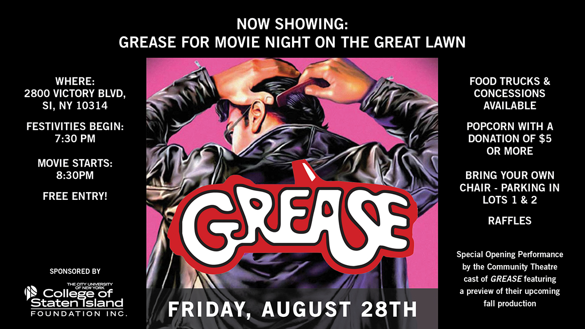 csinews's tweet photo. Join us at the College of Staten Island for a fun-filled evening under the stars on Friday, August 28th!
Festivities begin: 7:30 PM
Movie starts: 8:30 PM

https://t.co/MLAfA8iqVU

#WeAreCSI https://t.co/2a5XdjMg2y