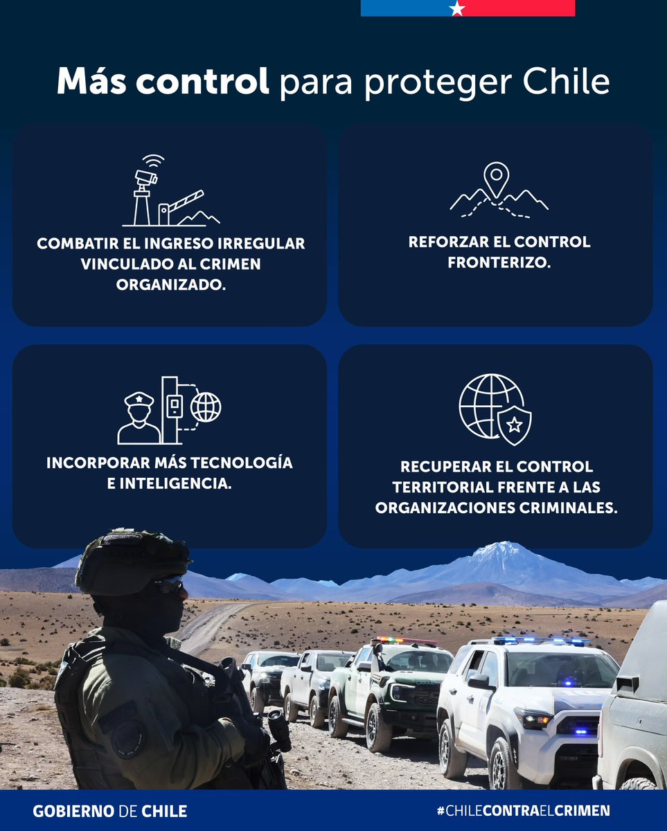macadelreal1's tweet photo. El ministro de Seguridad, Martín Arrau, presentó la Agenda contra el Crimen Organizado y el Terrorismo (ACOT). 28 proyectos y una reforma constitucional que fueron ordenados bajo los siete focos de gestión del Plan Operativo de Seguridad Pública. 
#ChileContraElCrimen https://t.co/0FxBWFjb6y