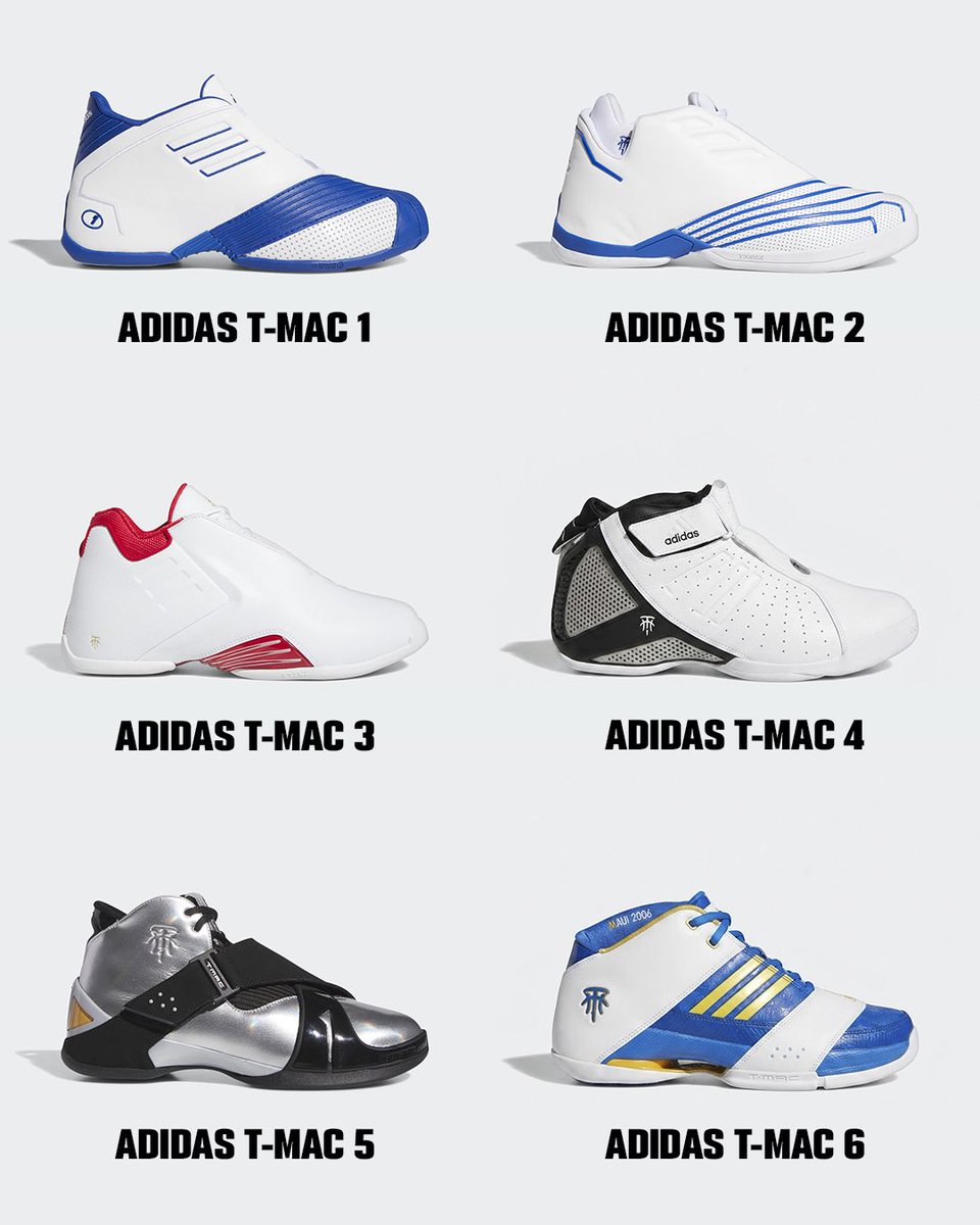 nicekicks's tweet photo. RANK ‘EM‼️

Which adidas T-Mac shoe do you think is Tracy McGrady’s best? 🤔 https://t.co/Ur4i0Gy2Kl