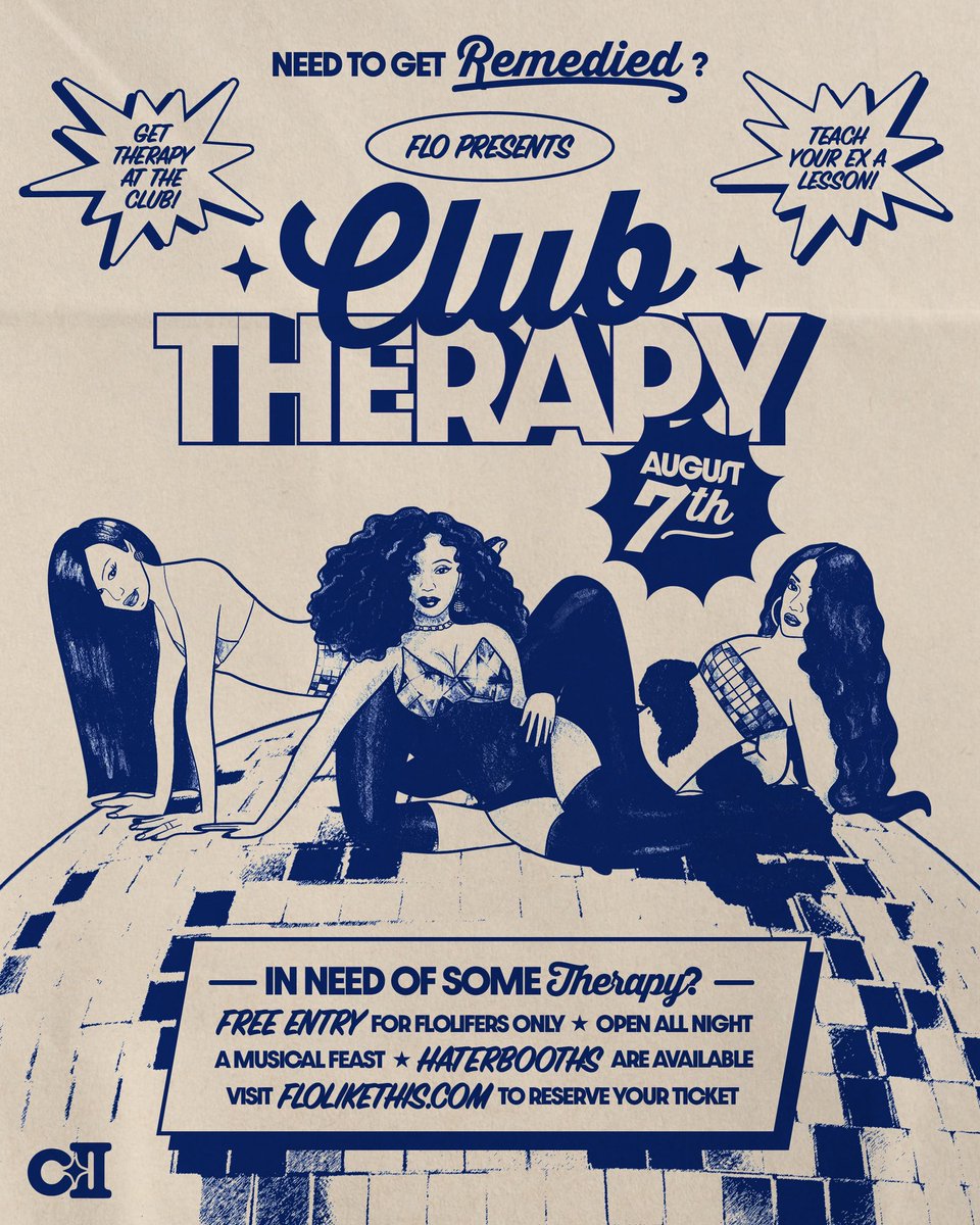 itsctimesII's tweet photo. we’re getting club therapy tonight. who’s excited? (artwork by me) @flolikethis https://t.co/hq5vEw9tge