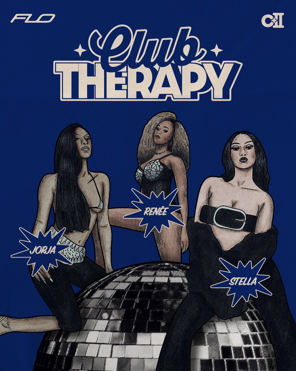 itsctimesII's tweet photo. we’re getting club therapy tonight. who’s excited? (artwork by me) @flolikethis https://t.co/hq5vEw9tge