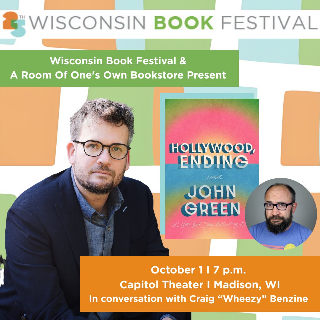 wheezywaiter's tweet photo. Hey! On October 1st, I'm gonna be on a stage in Madison with @sportswithjohn talking about his new book! (Presumably. I guess we can talk about whatever we want.) https://t.co/6jo3i164mf