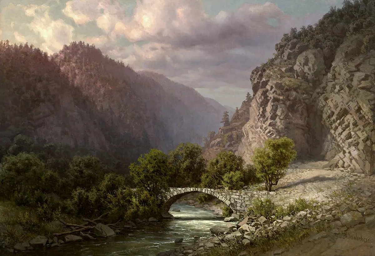 cartographer_s's tweet photo. Views of the Caucasus Mountains - Ilya Nikolaevich Zankovsky https://t.co/TcvXQJ80dD