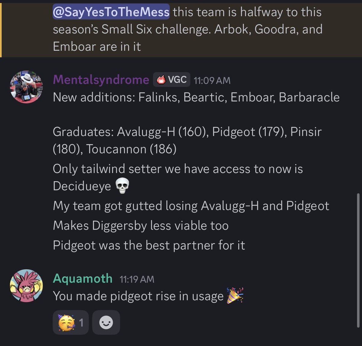YesMess72837's tweet photo. Victims of our own success. @mentalsyndrome and I made Pinsir and Pidgeot TOO popular. 

At least that’s what I’m telling myself. https://t.co/fBAdfKRjQc