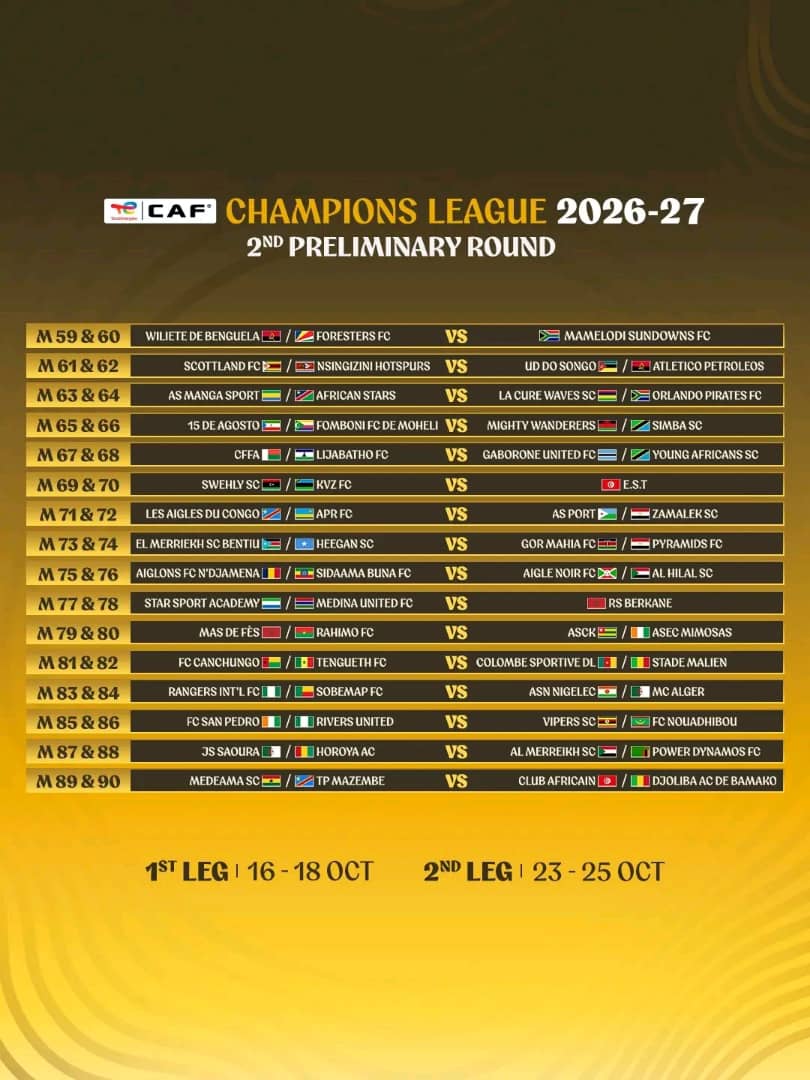 isangostar's tweet photo. Ubu ni ku nshuro ya kabiri igiye gukina iyi mikino, umukino ubanza izahuramo na APR FC uzabera muri DRC mu gihe uwo kwishyura uzabera mu Rwanda mu kwezi kwa Nzeli 2026.
4/4
#ISANGOSPORTS #africafootball #APRFC https://t.co/0MmPceBKic