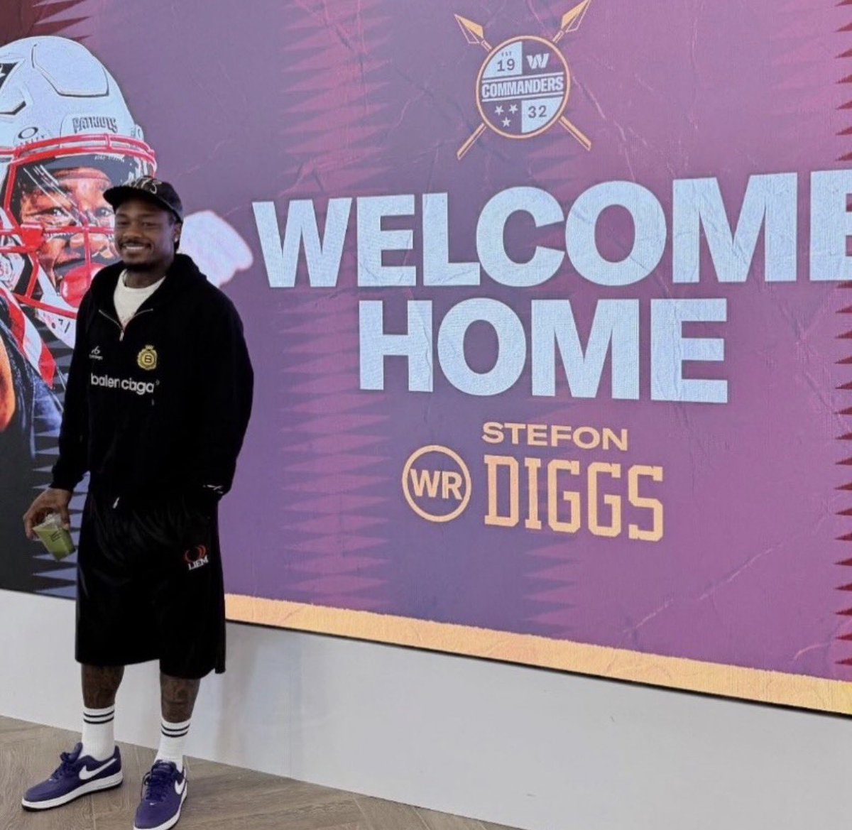 Barstooldmv's tweet photo. Stefon Diggs has made it home 🔥 https://t.co/dmpZTkwmum