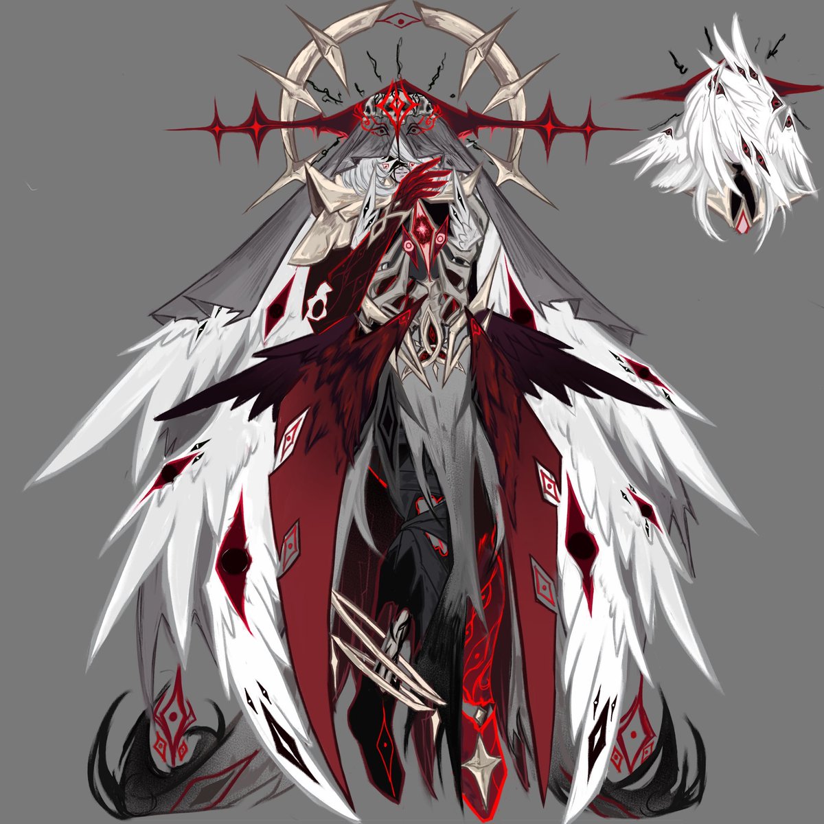 AbyssTuna's tweet photo. Since ronova got her 3D model I decided to update azraels design :D

I fixed her hair... finally... https://t.co/nxHO6VvrYw