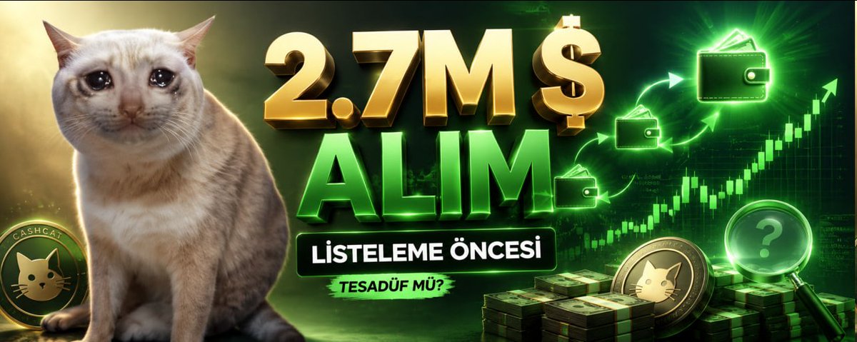 kriptokurduu's tweet photo. 🚨 ROBINHOOD LİSTESİNDEN ÖNCE 2.7M $’LIK ALIM!

Bir grup yeni cüzdan $CASHCAT’in Robinhood’da listelenmesinden yaklaşık iki gün önce toplam 2.7M $’lık alım yaptı.

Bubblemaps verilerine göre👇🏻

• Bir cüzdan yaklaşık 1.1M $ değerinde $CASHCAT aldı
• Tokenları üç farklı cüzdana dağıttı
• Bu cüzdanlar toplam arzın %2,6’sını tutuyor
• Başka bir cüzdansa ilk alımdan yalnızca 5 dakika sonra 300K $’lık alım yaptı
• 3. farklı cüzdan ise bir saat içinde yaklaşık 1.3M $ yatırdı

Bu adreslerin daha önce işlem geçmişi bulunmuyordu ve tokenları hala satmadıkları görülüyor. $CASHCAT’in listeleme sonrası yaklaşık iki kat yükselmesiyle grubun kağıt üzerindeki kazancı 3M $’a yaklaştı.

Cüzdanlar arasında doğrudan bağlantı henüz kanıtlanmadı. Ancak geçmişi olmayan adreslerin aynı zaman aralığında milyonlarca dolarlık alım yapması ve hemen ardından listeleme gelmesi ciddi soru işareti oluşturuyor.

Sizcede bu tesadüf mü yoksa listelemeyi önceden bilenler mi vardı?