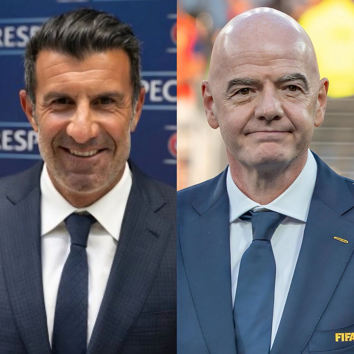 iqsolita's tweet photo. Después de leer la durísima carta que Luis Figo le escribió a Gianni Infantino, me complace felicitar a todos los que siempre estuvieron en contra del presidente de la FIFA. Sus teorías sobre Mundiales amañados no fueron una locura. Hoy Figo puso por escrito lo que muchos sospechaban. Las cinco Copas América en cinco años no fueron una coincidencia. Los diez penales a favor de Argentina en dos Mundiales consecutivos y la manipulación del VAR tampoco parecen una casualidad. Algo olía mal, muy mal. Este es el principio del fin para Infantino y entre las patas tendrá que llevarse a los jugadores que fueron beneficiados durante su mandato. Qué emoción por todo lo que se viene. Se aproxima un escándalo mundial. Los que apoyaban al calvo ahora andan escondidos, parece que se les fue el internet. Se acabó la mentira. Este es sin duda el mejor día en la historia del fútbol...