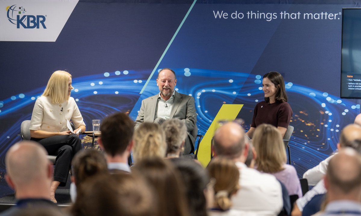 KBRincorporated's tweet photo. #KBR President and CEO Stuart Bradie, joined by Vice President of Investor Relations Rachael Goldwait, recently hosted a global town hall to provide employees with an update on the company's strong Q2 performance and outlook for the second half of FY2026.

During the event, employees heard more about the new @TrinzicGlobal name and brand, received updates on progress toward the planned spin-off, celebrated industry-leading safety achievements, and learned about major customer wins across the business.

Events like these help employees stay connected to what's happening across the business, get updates straight from leadership, ask questions, and strengthen the sense of community that makes KBR a great place to work.