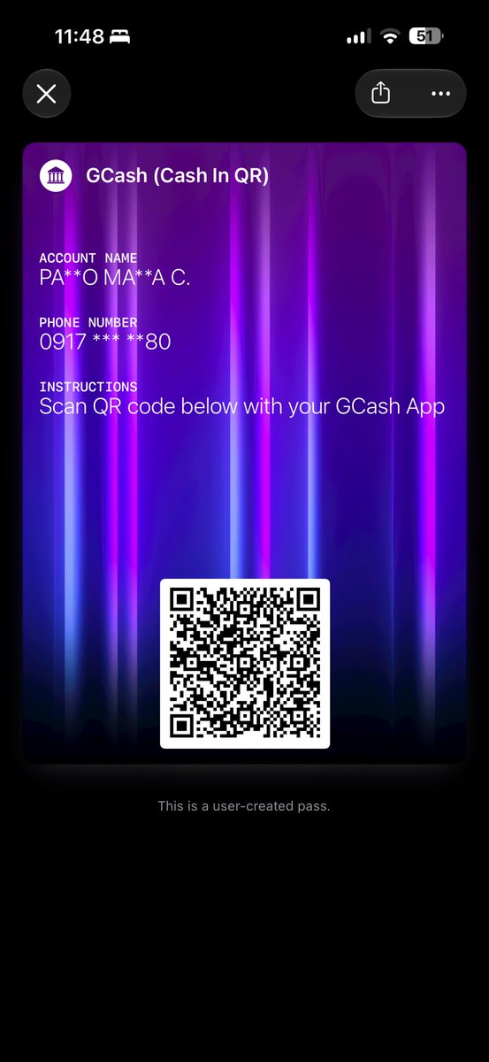 pcnsnji's tweet photo. If you’re an early adapter and you’re in iOS 27 Beta, and naexcite ka na gumagana na na ang Apple Pay sa Pilipinas, maximize your Wallet use by adding in frequent QR codes and barcodes you use, like QR mo to receive money from banks, QR mo to your website or digital business card https://t.co/E1BDeAQfpu