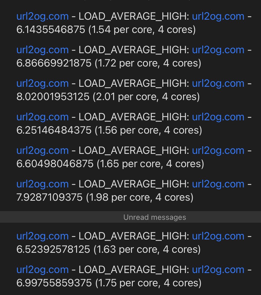 levelsio's tweet photo. Meta is doing heavy heavy heavy scraping on all my sites this week too (and seemingly everyone else's sites now)

So much so that I got load average alerts for it today on one VPS

The fact that they're hitting url2og (my own screenshot service for all my sites) might they're scraping not just text but images too, so maybe they're working on an image, video or just world model

P.S. these stats are just from url2og not even my other sites!

You're welcome @finkd but maybe I should start charging you for it with @cloudflare 😊
