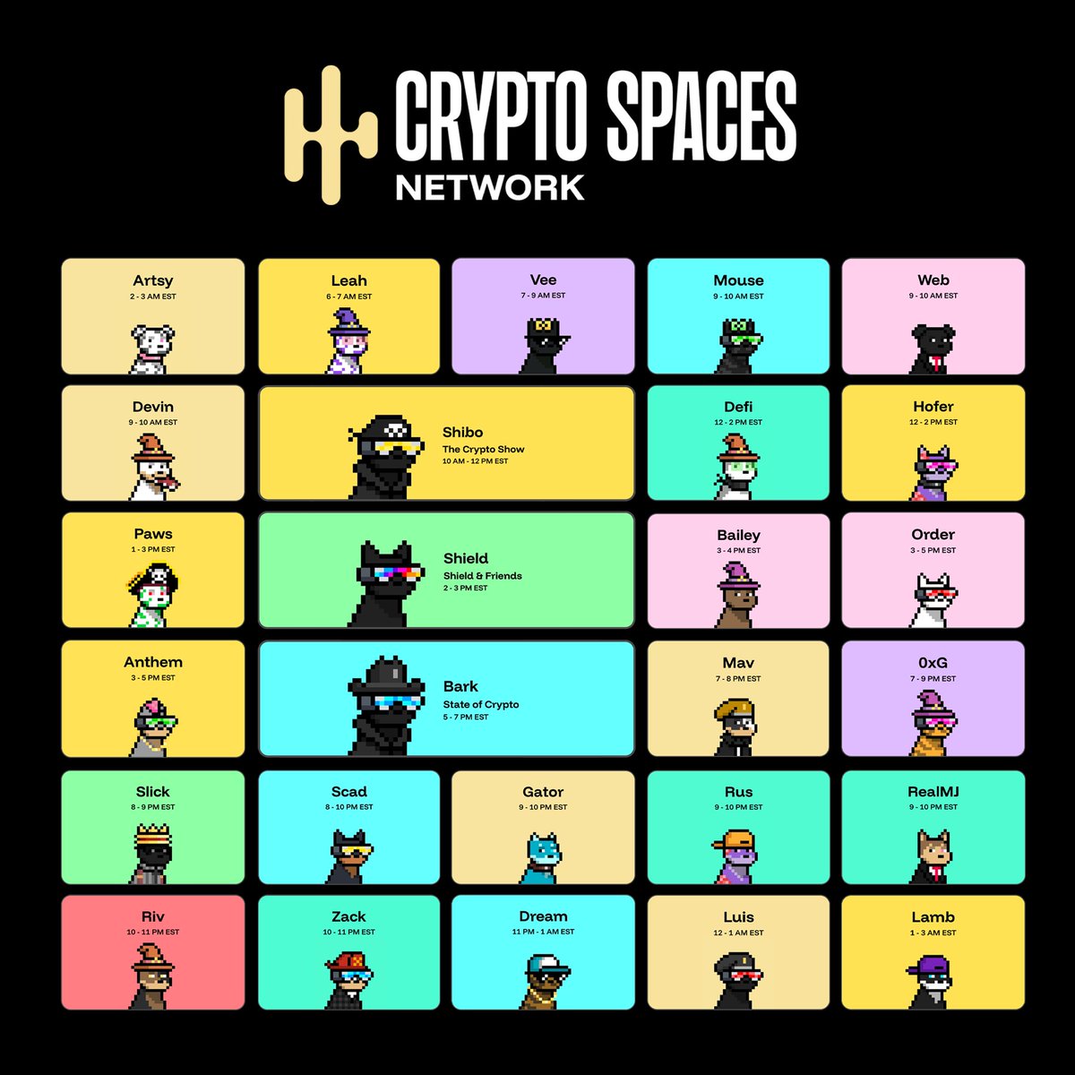 CryptoSpacesNet's tweet photo. The most powerful 24/7 network of Spaces hosts. 

https://t.co/Jd8WIgTRN9 https://t.co/ufcmoGnwpB