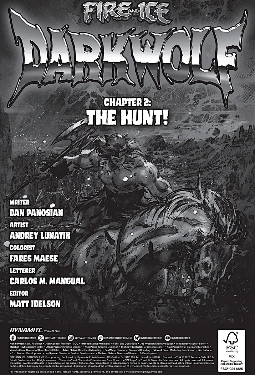 TeeScottREH's tweet photo. #FireAndIce #DARKWOLF #2 by @urbanbarbarian &amp; Andrey Lunatik out the 12th. It's coming, I've seen pages. @DynamiteComics #SwordAndSorcery #FrankFrazetta #Comics @KeeneJarret @WaagBooks @Mythica_X @DamndestBastard @cimerians @David_JWest @ralphbakshi @frazettagirls @SaraFrazetta https://t.co/yPfXuZjjBt