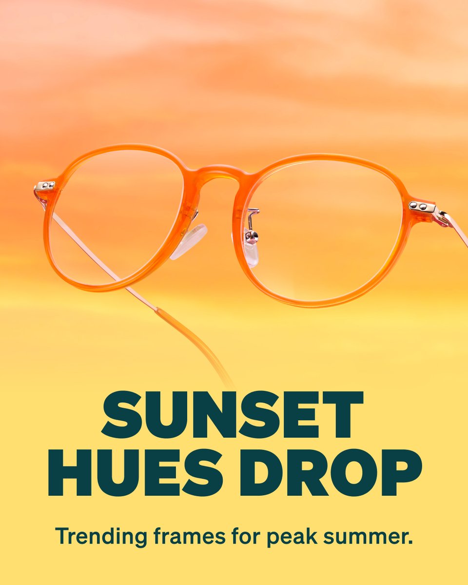 zennioptical's tweet photo. Discover warm, glowing frames made for long beach days and rooftop nights 🏖️🍹 Shop the Sunset Hues collection: https://t.co/79aRhlQ0qo https://t.co/90m9bFo0n6