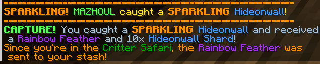 TMazho's tweet photo. First shiny on hypixel skyblock ironman lul
1/4096 useless moment ! https://t.co/SNwHQlHtBk