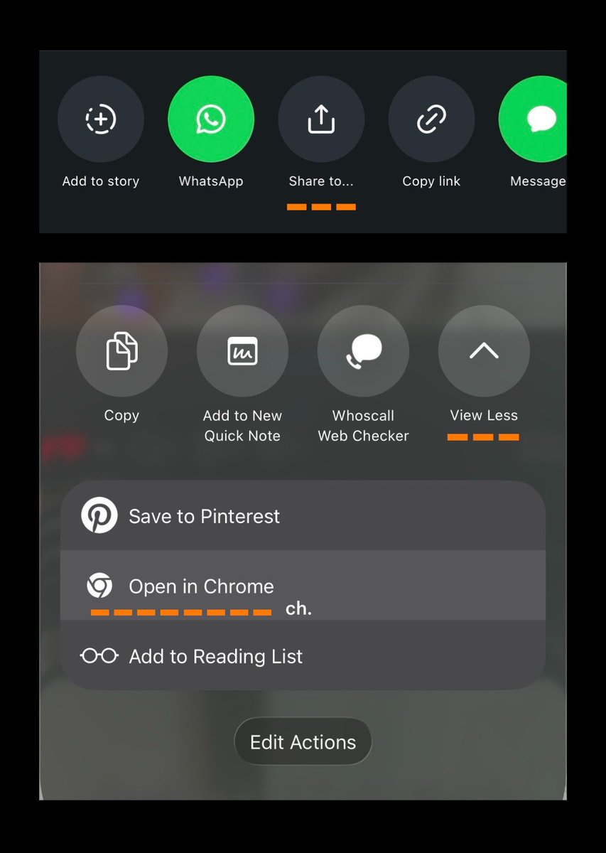 chyoumayknow's tweet photo. 📌 วิธีเซฟรูป IG แบบไม่ใช้เว็บอื่น แค่มี Chrome ใน iPhone
1. กด share รูปที่ต้องการ
2. กด View More แล้วเลือก Open in Chrome
3. แตะที่รูปค้างไว้ จนมันขยายรูปขึ้นมา แล้วเลือก Save in Photos

หรือจะ Copy link ไปวางใน Chrome เองก็ได้คับ หลักการคือพอเปิดในนั้นมันจะแตะค้างแล้วเซฟได้ https://t.co/EjRdd2SK89